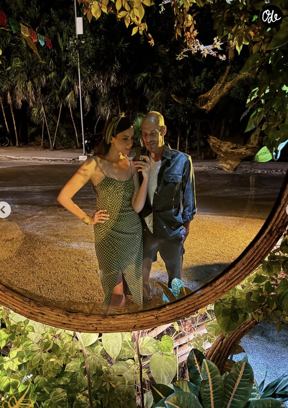 Delphine Wespiser et Roger ensemble en vacances au Mexique - Instagram @wespiserd