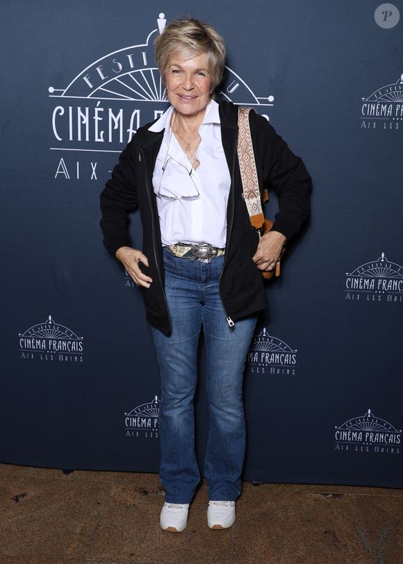 Exclusif - Véronique Jannot - Photocall lors du festival du cinéma français & gastronomie à Aix-les-Bains le 4 juin 2025.

© Denis Guignebourg / Bestimage