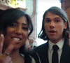 Orelsan et Ahélya se sont rencontrés sur Internet.

Orelsan et sa femme Ahélya pendant leur mariage. Amazon Prime