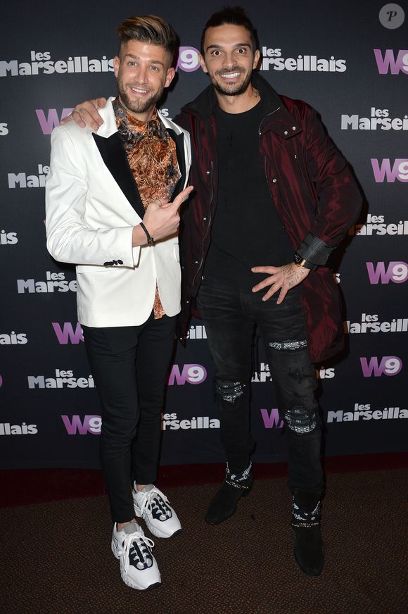 Paga (Anthony Paggini Neuron) et Julien Tanti à l'avant-première de la nouvelle saison de l'émission de télé-réalité "Les Marseillais Asian Tour" au cinéma Gaumont Champs-Elysées à Paris, France, le 13 février 2019. © Veeren/Bestimage