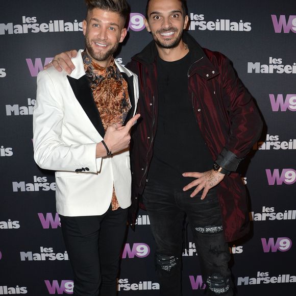 Paga (Anthony Paggini Neuron) et Julien Tanti à l'avant-première de la nouvelle saison de l'émission de télé-réalité "Les Marseillais Asian Tour" au cinéma Gaumont Champs-Elysées à Paris, France, le 13 février 2019. © Veeren/Bestimage