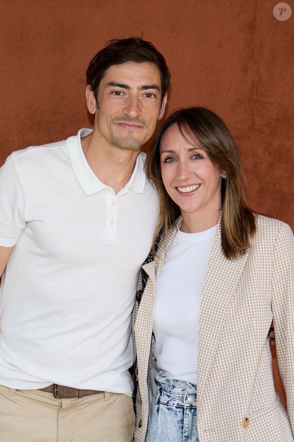 Claude Dartois et sa compagne Virginie Milano - Personnalités au Village lors des Internationaux de France de tennis de Roland Garros à Paris. Le 29 mai 2023
© Moreau-Jacovides / Bestimage