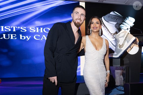 Exclusif - Julian Cavaillé, alias Cavart et Eva Longoria - Global Gift Gala Paris à l'hôtel Four Seasons George V à Paris le 8 novembre 2025. © Cyril Moreau/Bestimage