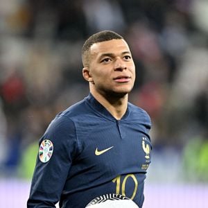 Kylian Mbappé durant la match de football de phase de groupes de l'Euro 2024, France contre Gibraltar, à l'Allianz Riviera à Nice, le 18 novembre 2023.

© Bruno Bebert / Bestimage
