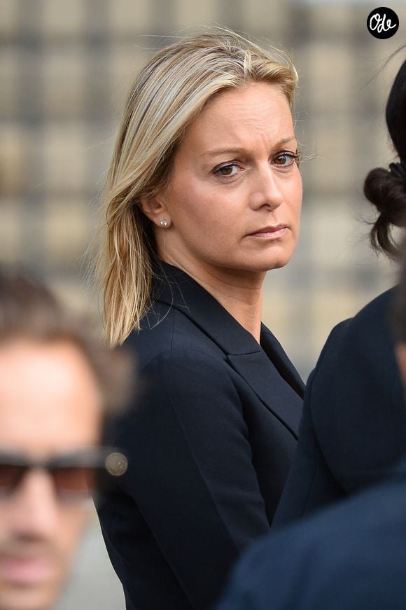 Audrey-Crespo Mara - Arrivées aux obsèques de Mathilde Favier en l'église Saint-Sulpice à Paris le 31 aout 2026. © Clement Prioli/Bestimage