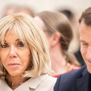 Emmanuel Macron, président de la République Française, et la Première dame Brigitte Macron, visitent le British Museum à Londres, lors de leur voyage officiel au Royaume Uni (8 - 10 juillet 2025), le 9 juillet 2025.
© Eliot Blondet / Pool / Bestimage