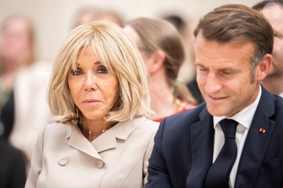 Emmanuel Macron, président de la République Française, et la Première dame Brigitte Macron, visitent le British Museum à Londres, lors de leur voyage officiel au Royaume Uni (8 - 10 juillet 2025), le 9 juillet 2025.
© Eliot Blondet / Pool / Bestimage