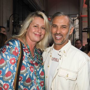 Exclusif - Paul Belmondo et sa femme Luana lors de la soirée d'inauguration de la brasserie Paul Bocuse dans l'hôtel du Louvre, dans le 1er arrondissement de Paris, France, le 12 septembre 2019. © Coadic Guirec/Bestimage