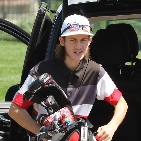 René-Charles Angélil fait un parcours au golf du Paris Country Club de Saint-Cloud le 7 juillet 2016. 
Agence / Bestimage