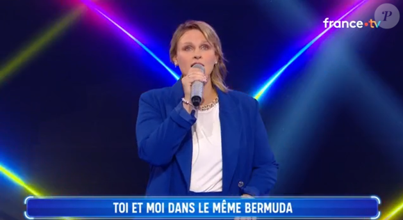 Lucile de N'oubliez pas les paroles - capture d'écran France 2, le lundi 13 octobre 2025