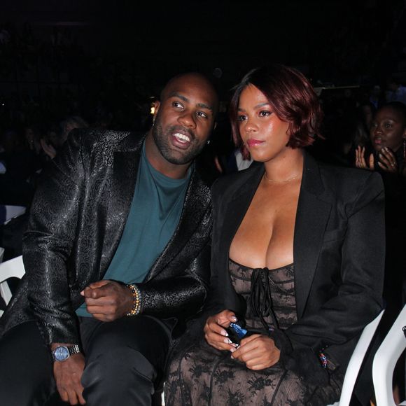 Teddy Riner et sa femme Luthna - Soirée de remerciement de Teddy Riner à la Maison du judo à Montrouge, le 29 novembre 2024. © Philippe Baldini / Bestimage