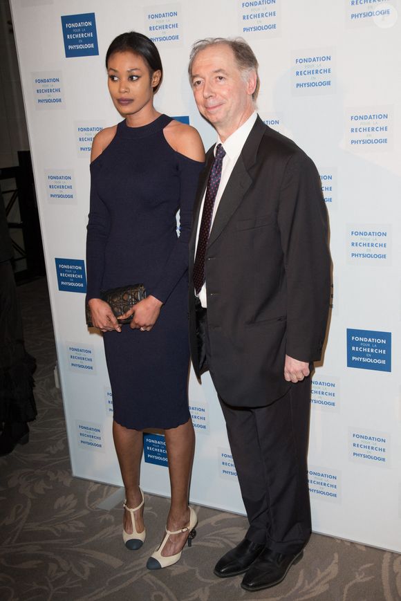 Philippe Chevalier et sa femme Tiffany assistent au diner de gala des Stethos d'Or a l'hotel George V a Paris le 13 mars 2017, Paris, France. Photo by Nasser Berzane/ABACAPRESS.COM