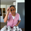 Souad Romero (de "Familles nombreuses, la vie en XXL) explique comment garder des baskets blanches sur son compte Instagram. Vidéo publiée le 16 février 2025.