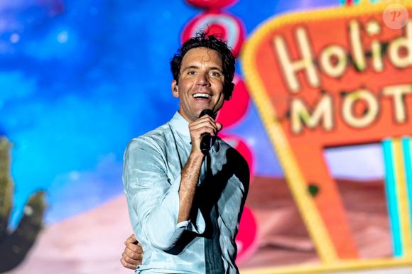 Mika se produit sur scène lors du concert de Mika à Este (PD), Italie, 22 juillet 2025 Photo by lessio Marini/LiveMedia/IPA/ABACAPRESS.COM