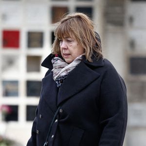 Michèle Bernier - Obsèques d'Isabelle Mergault à la Coupole du Père-Lachaise à Paris le 30 mars 2026. © Cyril Moreau - Dominique Jacovides / Bestimage