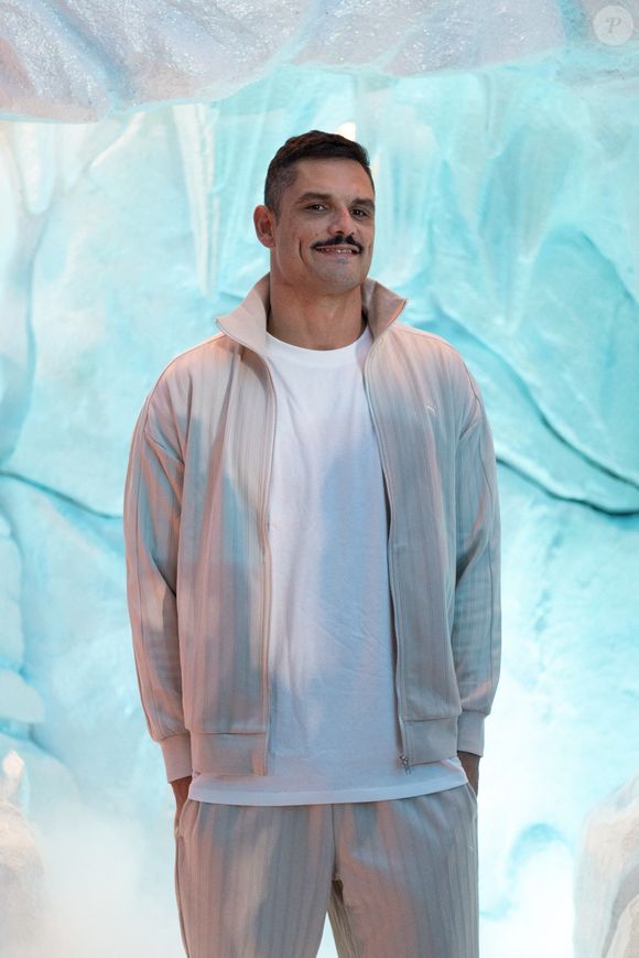 Florent Manaudou lors de l'avant-première du documentaire Kaizen, réalisé par Inoxtag sur son ascension de l'Everest, au Rex à Paris, le 13 septembre 2024. Photo par Raphael Lafargue/ABACAPRESS.COM