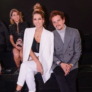 Laury Thilleman et son mari Juan Arbelaez lors de la soirée de présentation de la collection Messika by Kate Moss à l'hôtel Ritz à Paris le 3 octobre 2021.
© Rachid Bellak / Bestimage