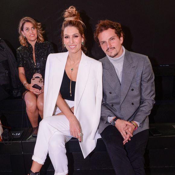 Laury Thilleman et son mari Juan Arbelaez lors de la soirée de présentation de la collection Messika by Kate Moss à l'hôtel Ritz à Paris le 3 octobre 2021.
© Rachid Bellak / Bestimage