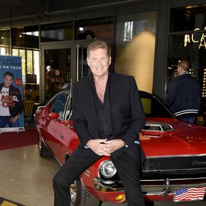 David Hasselhoff lors de la présentation de sa tournée 2023 au restaurant Waca à Munich. Le 18 octobre 2022.
