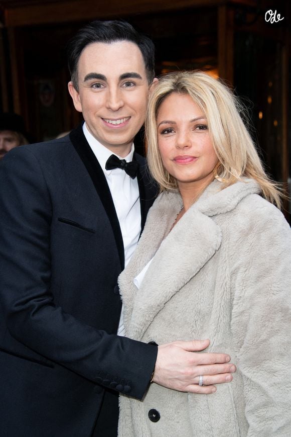 Jordan De Luxe et Séverine Ferrer lors du 140e anniversaire des Deux Magots à Paris, en France, le 29 avril 2024. Photo : Aurore Maréchal/ABACAPRESS.COM
