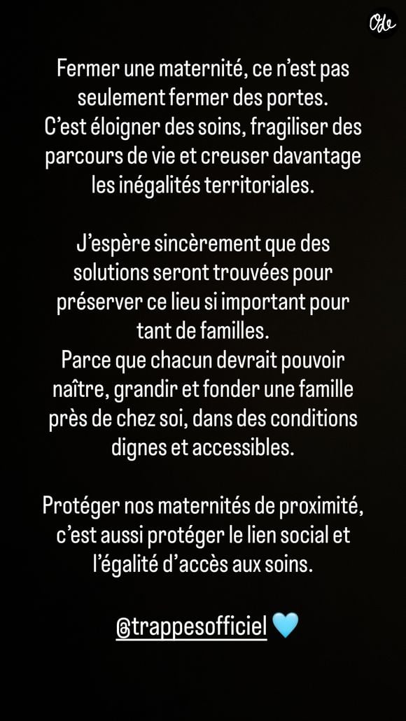 Omar Sy a pris la parole dans sa story Instagram concernant la fermeture de la maternité. Capture d'écran Instagram