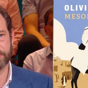 Olivier Guez face à Léa Salamé sur le plateau de "Quelle époque". (Capture d'écran)