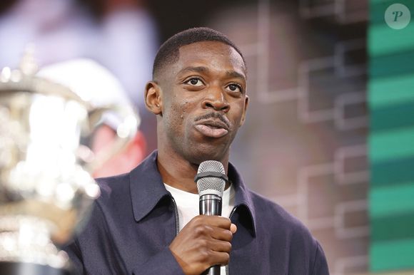 Ousman Dembele (joueur de football du PSG) lors du tirage au sort du Grand Chelem de tennis de Roland Garros 2025, au Stade Roland Garros - le 22 mai 2025.Paris - France © Loic Baratoux/ZUMA Press Wire/Bestimage