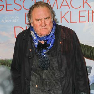 Gérard Depardieu à la première du film "The Taste of Small Things" à Berlin le 12 janvier 2023