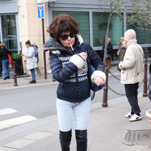 Rétro - Décès de la réalisatrice, actrice et humoriste Isabelle Mergault des suites d'un cancer - Exclusif - Isabelle Mergault à la sortie des studios RTL à Neuilly-sur-Seine, France, le 30 janvier 2024.