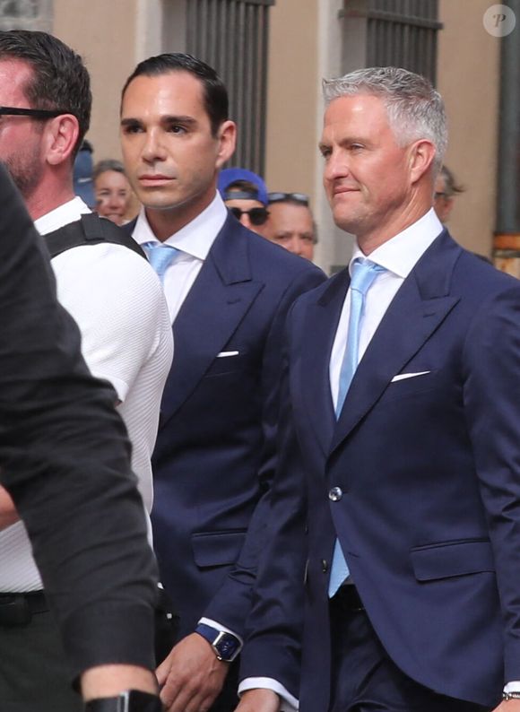 Mariage civil de Ralf Schumacher avec Etienne Bousquet-Cassagne à Saint-Tropez le 30 mai 2026. © Franz Chavaroche/Bestimage