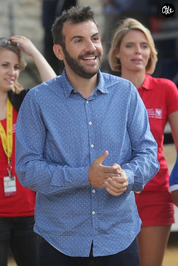 Exclusif - Laurent Ournac - L'équipe de l'Etape du Coeur 2016 pour le compte de Mécénat Chirurgie Cardiaque lors d'un tournoi de pétanque à Bourg-Saint-Andéol, le 14 juillet 2016.  © CVS/Bestimage