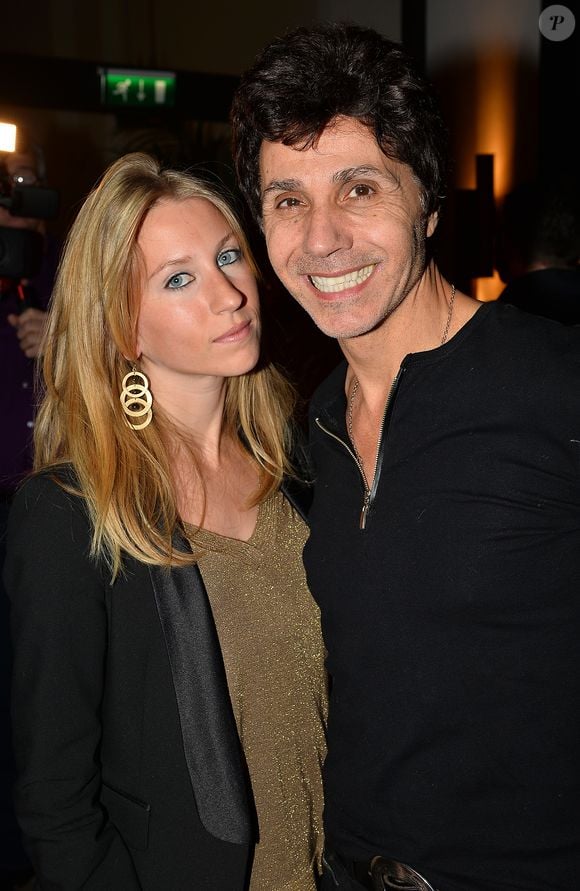Exclusif - Jean-Luc Lahaye et Paola lors de la soirée de lancement de "Cosmo Connected", le premier feu de freinage connecté pour moto, scooter ou vélo au Café de l'Homme à Paris le 25 Janvier 2018. © Guignebourg-Vereen/Bestimage