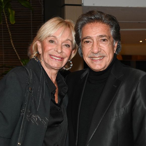 Exclusif - Frédéric François et sa femme Monique Vercauteren lors de l'hommage à Jean Renard à la Sacem à Paris le 5 octobre 2022. © Coadic Guirec / Bestimage