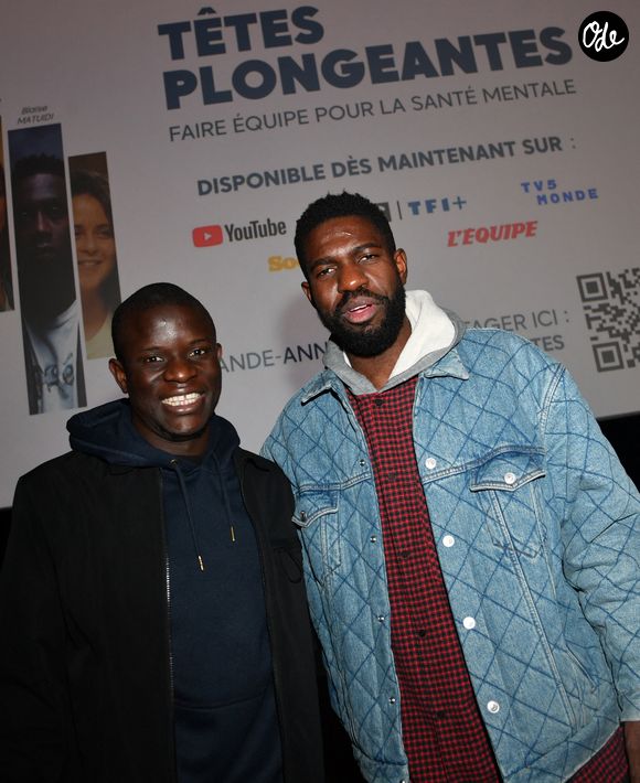 N'Golo Kanté, Samuel Umtiti - Avant-première du documentaire « Têtes Plongeantes » au MK2 Bibliothèque à Paris le 1er décembre 2025. © Veeren/Bestimage