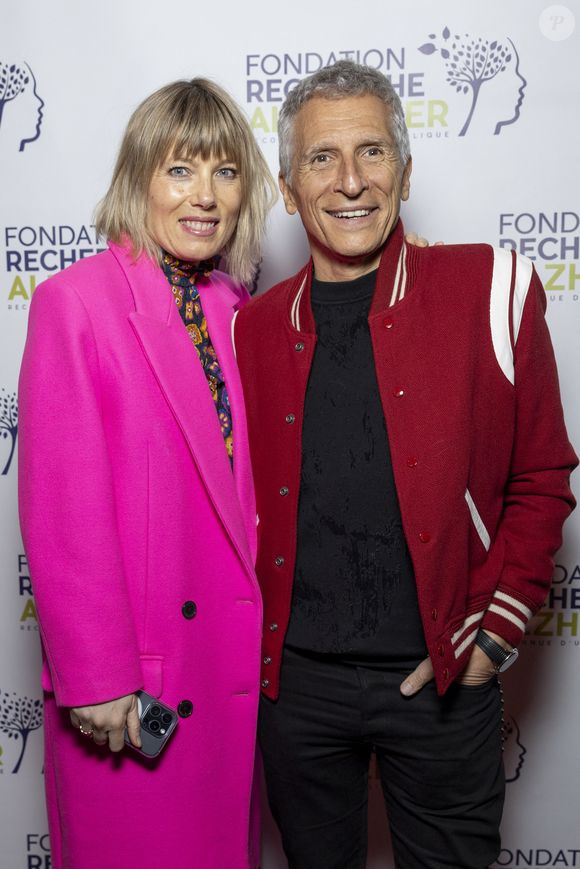 Nagui et sa femme Mélanie Page au photocall du concert du gala des 20 ans de la fondation Recherche Alzheimer "2 générations chantent pour la 3ème" à l'Olympia à Paris le 18 mars 2024.

© Cyril Moreau / Bestimage