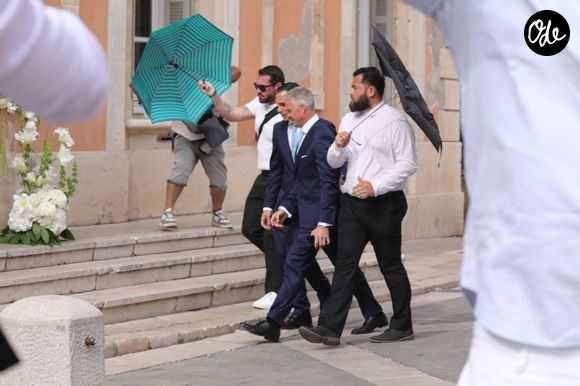 Mariage civil de Ralf Schumacher avec Etienne Bousquet-Cassagne à Saint-Tropez le 30 mai 2026. © Franz Chavaroche/Bestimage