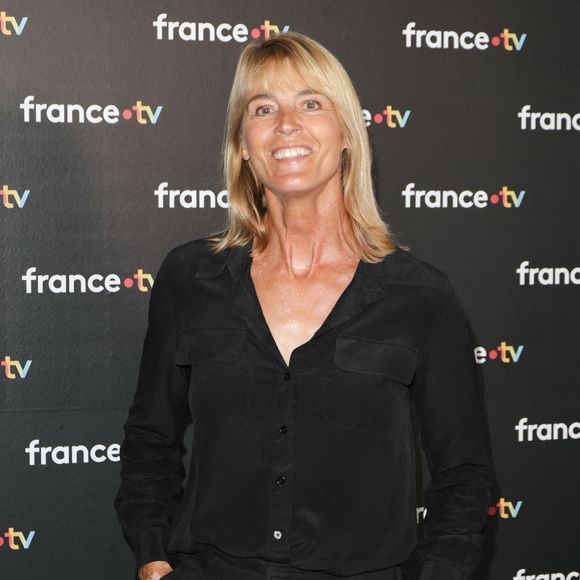 Nathalie Simon au photocall de la conférence de presse de rentrée de France Télévisions à Paris, France, le 4 septembre 2024. © Coadic Guirec/Bestimage