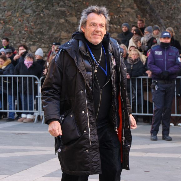 Jean-Luc Reichmann - Arrivées aux obsèques de Brigitte Bardot en l'église Paroissiale Notre-Dame-de-l'Assomption de Saint-Tropez, France, le 7 janvier 2026.   © Jacovides-Moreau/Bestimage