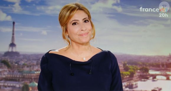 Captures d'écran - Léa Salamé présente son premier journal de 20 heures sur France 2  le 1er septembre 2025. 
© Alain Guizard / Bestimage
