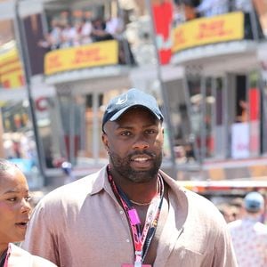 Teddy Riner et Luthna Plocus avant le Grand Prix de F1 de Monaco au Circuit de Monaco le 25 mai 2025 à Monte-Carlo, Monaco. Photo by Simon Bridger/SplashNews/ABACAPRESS.COM
