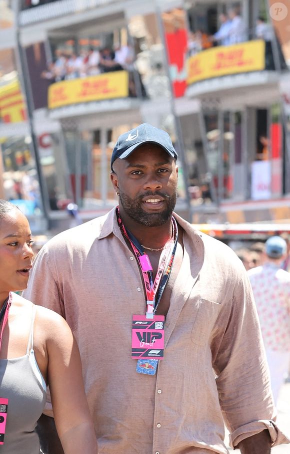 Teddy Riner et Luthna Plocus avant le Grand Prix de F1 de Monaco au Circuit de Monaco le 25 mai 2025 à Monte-Carlo, Monaco. Photo by Simon Bridger/SplashNews/ABACAPRESS.COM