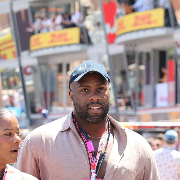 Teddy Riner et Luthna Plocus avant le Grand Prix de F1 de Monaco au Circuit de Monaco le 25 mai 2025 à Monte-Carlo, Monaco. Photo by Simon Bridger/SplashNews/ABACAPRESS.COM