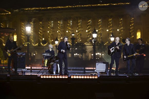 Exclusif - Bénabar et Pascal Obispo lors de l'enregistrement de "La Grande Soirée du 31 de Paris", diffusée le 31 décembre sur France 2, sur la place de la Concorde à Paris, france, le 24 novembre 2025
Guebey-Tribeca/Bestimage