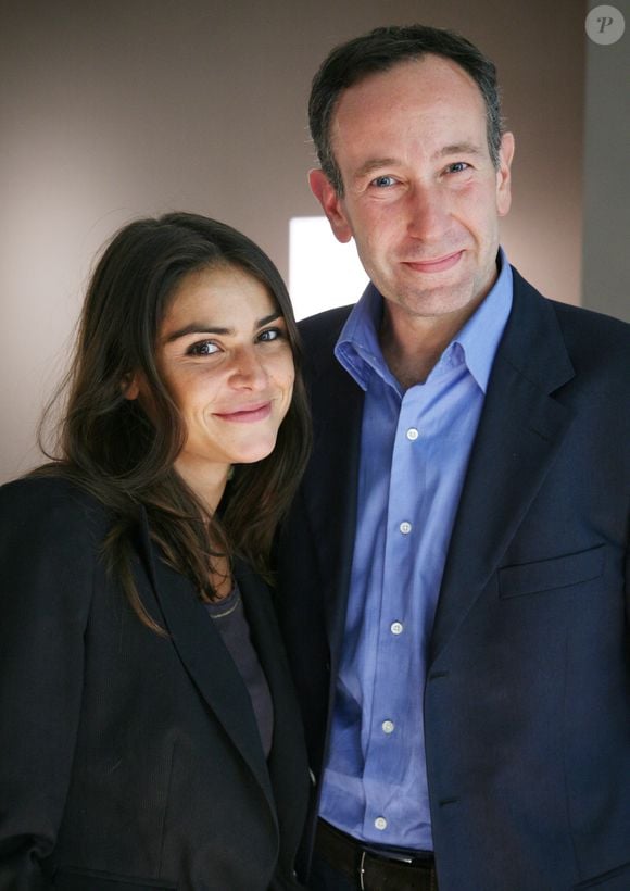Sonia Chironi et Laurent Bazin assistent à la conférence de presse de 'I Tele' à Issy les Moulineaux, France le 3 septembre 2008. Photo by Denis Guignebourg/ABACAPRESS.COM