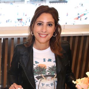 Léa Salamé au déjeuner de la finale Messieurs de France Télévision (jour 15) sur la terrasse de France Télévision lors des Internationaux de France de Tennis de Roland Garros 2022 à Paris, France, le 5 Juin 2022. © Bertrand Rindoff/Bestimage