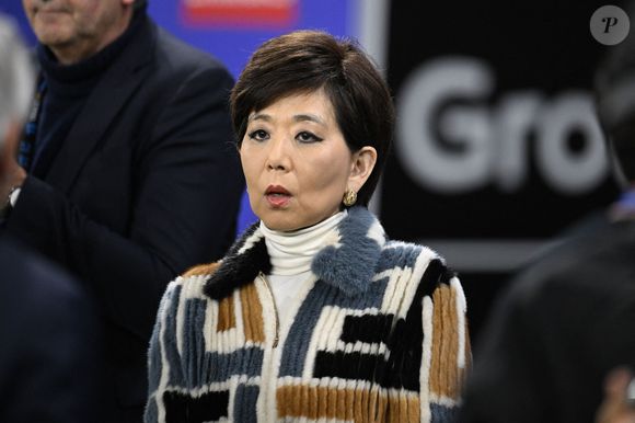 Michele KANG présidente de Lyon lors du match de ligue 1 entre l'Olympique Lyonnais et le PARIS FC au Groupama Stadium Décines Charpieu Lyon le 08 mars 2026 , France © PsnewZ / Bestimage