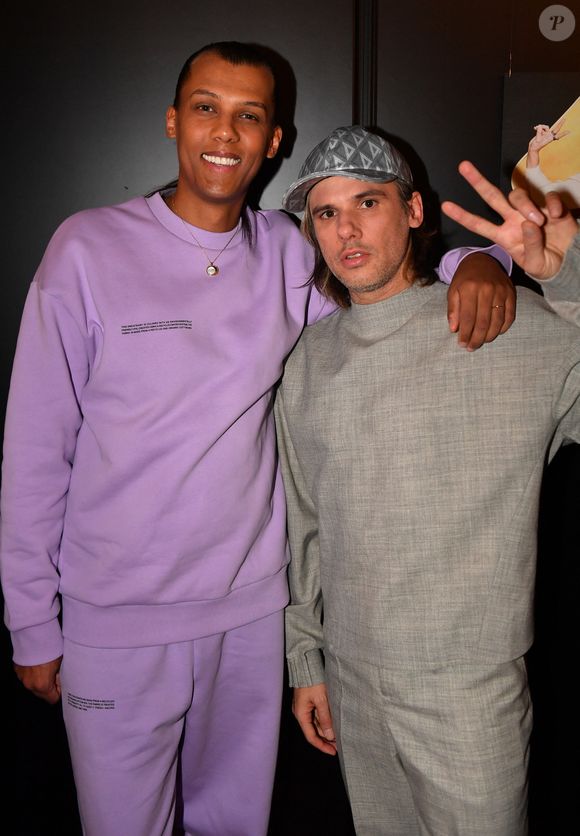 Exclusif - Stromae et Orelsan en backstage de la 38ème cérémonie des Victoires de la musique à la Seine musicale de Boulogne-Billancourt, France, le 10 février 2023. © Moreau-Veren/Bestimage