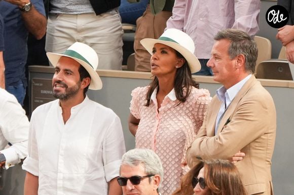 Karine Le Marchand dans les tribunes (jour 14) lors des Internationaux de France de tennis de Roland-Garros 2022 à Paris, en France, le 4 juin 2022. © MPP/Bestimage