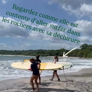 Heureusement qu’elle peut compter sur la présence de son mari durant ses vacances qui ne sont pas de tout repos. Elle s'est déjà blessée à deux reprises en faisant du surf.

Agathe Lecaron en vacances en Amérique du Sud le 9 août 2025 © Instagram
