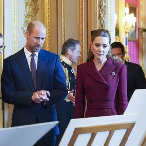 Le prince et la princesse de Galles ont visité l'exposition The Royal Collection, dans le Green Drawing Room du château de Windsor. 17 septembre 2025. Photo par Arthur Edwards/The Sun/News Licensing/ABACAPRESS.COM